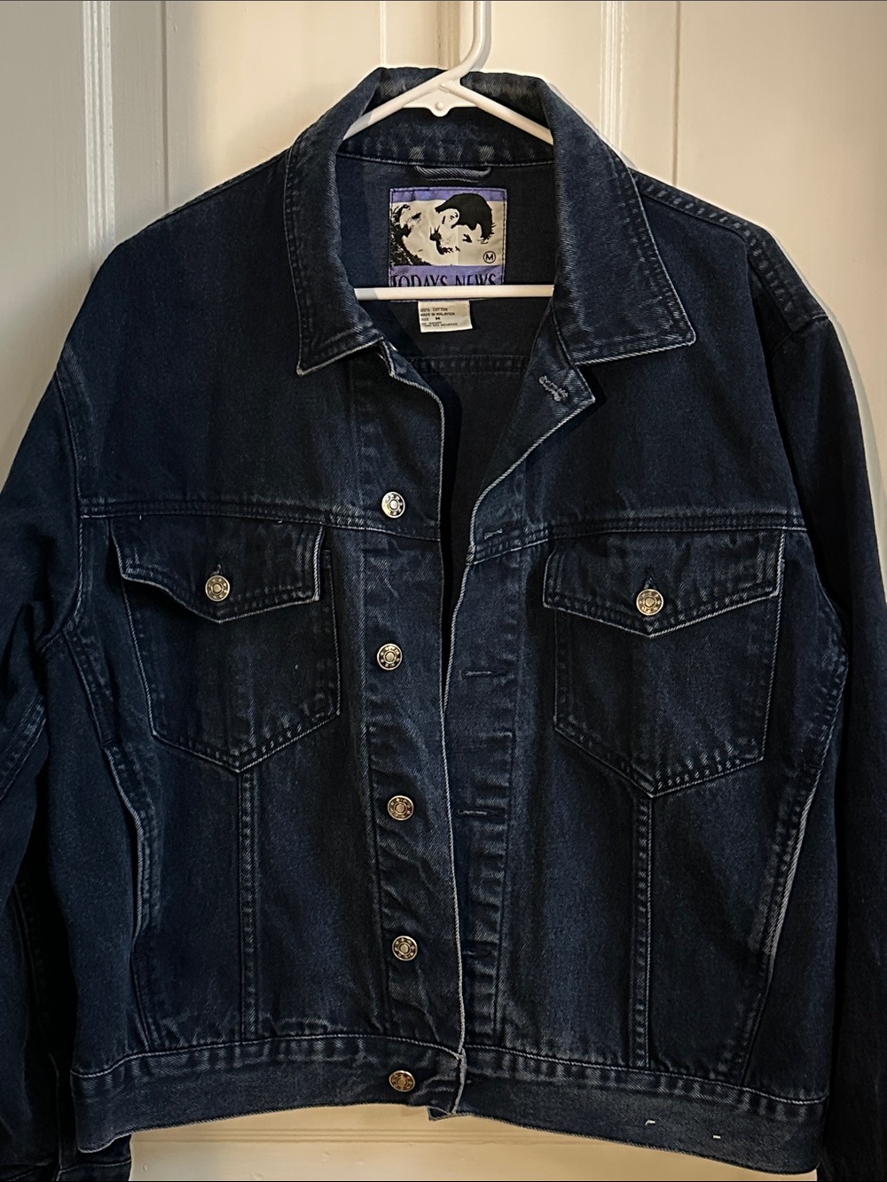 Todays News VINTAGE TRUCKER Dark Indigo Denim Jacket